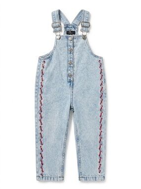 7 For All Mankind Kids Denim Overalls 24M | Blue Jean One Piece 90s Style